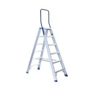 ASC Group Eurostairs Stufenstehleiter beidseitig begehbar mit Bügel 2x6 Stufen günstig kaufen