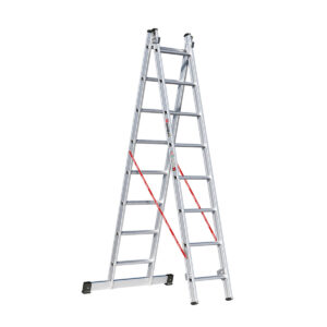 Euroline Alu-Mehrzweckleiter 2-teilig Nr. 306 2x8 günstig kaufen