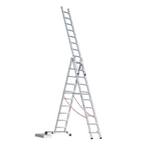 Euroline Alu-Mehrzweckleiter 3-teilig mit Vario-Traverse Nr. 30766 Vielzweckleiter 3x10 Sprossen günstig kaufen