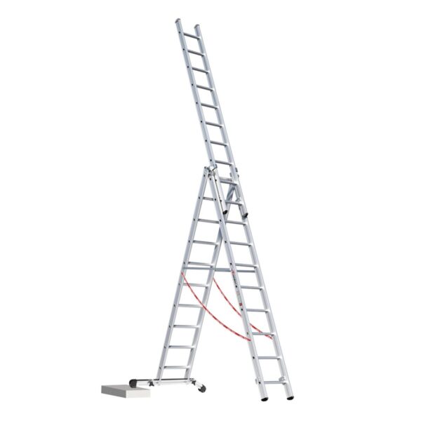 Euroline Alu-Mehrzweckleiter 3-teilig mit Vario-Traverse Nr. 30766 Vielzweckleiter 3x10 Sprossen günstig kaufen