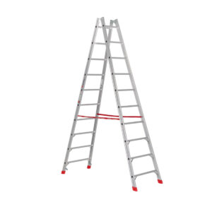 Euroline Alu-Sprossenstehleiter Nr. 305 2x10 günstig kaufen
