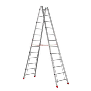 Euroline Alu-Sprossenstehleiter Nr. 305 2x12 günstig kaufen