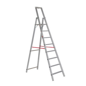 Euroline Alu-Stufenstehleiter mit Sicherheitsbrücke Nr. 22577 1x8 günstig kaufen
