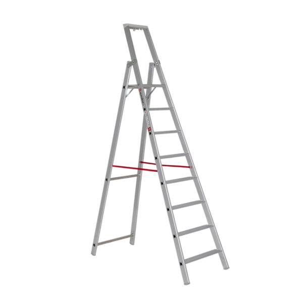 Euroline Alu-Stufenstehleiter mit Sicherheitsbrücke Nr. 22577 1x8 günstig kaufen