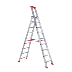 Euroline Alu-Stufenstehleiter mit Sicherheitsbrücke Nr. 32577 1x8 günstig kaufen