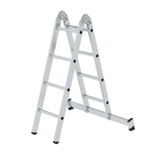 Günzburger Steigtechnik Klappleiter 2-teilig mit nivello®-Traverse 2x4 Sprossen günstig kaufen