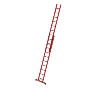 Günzburger Steigtechnik Sprossen-Schiebeleiter 2-teilig GFK mit Traverse 2x10 Sprossen günstig kaufen