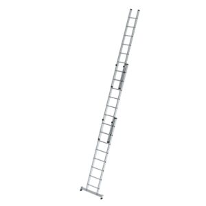 Günzburger Steigtechnik Sprossen-Schiebeleiter 3-teilig mit nivello®-Traverse 3x8 Sprossen günstig kaufen