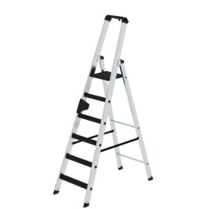 Günzburger Steigtechnik Stufen-Stehleiter 250 kg einseitig begehbar mit clip-step R13 6 Stufen günstig kaufen