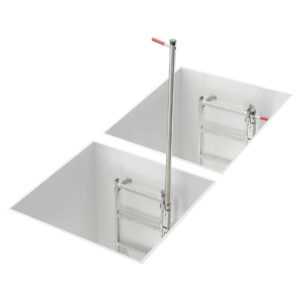 Hailo Professional Einstiegshilfe versenkbar Zur Montage am Leiterholm 40x20mm
