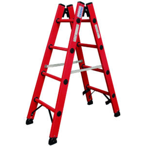 Krause Vollkunststoff-Sprossen-DoppelLeiter 2x4 Sprossen günstig kaufen