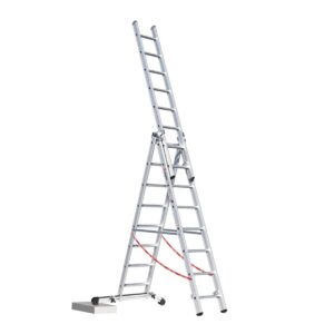 Euroline Alu-Mehrzweckleiter 3-teilig mit Vario-Traverse Nr. 30766 Vielzweckleiter 3x8 Sprossen günstig kaufen